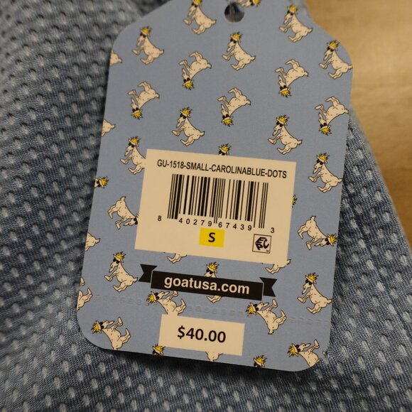 GOAT USA Mesh Shorts Men’s Small Carolina Blue Dot Print Athletic NWT - Picture 4 of 12